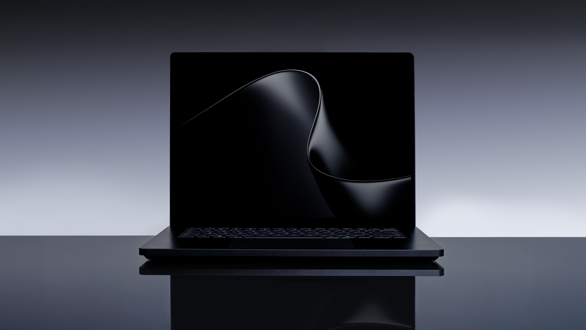 Microsoft 공식 발표 자료의 열린 Surface Laptop Ultra 제품 이미지